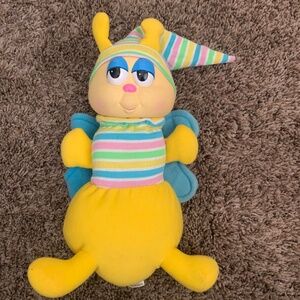 Vintage Globug Glow Worm Plush Toy 1984 Caterpillar Butterfly Works